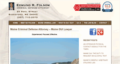 Desktop Screenshot of edfolsomlaw.com