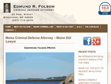 Tablet Screenshot of edfolsomlaw.com